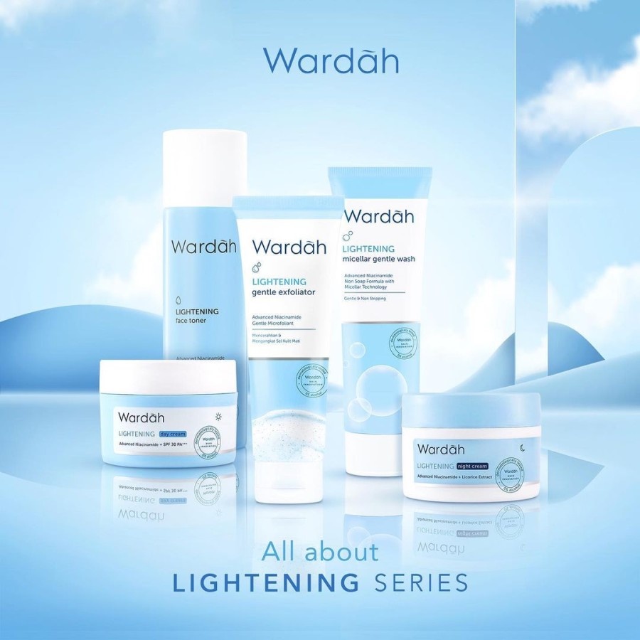 ✿ MADAME ✿ WARDAH LIGHTENING SERIES - FACE WASH DAY NIGHT CREAM SERUM FOAM