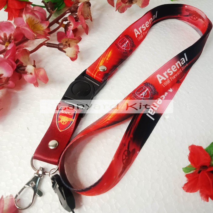 

Buruan Arsenal Tali Lanyard Gantungan Id Card Sublimasi Printing 2 Cm Sale!!!
