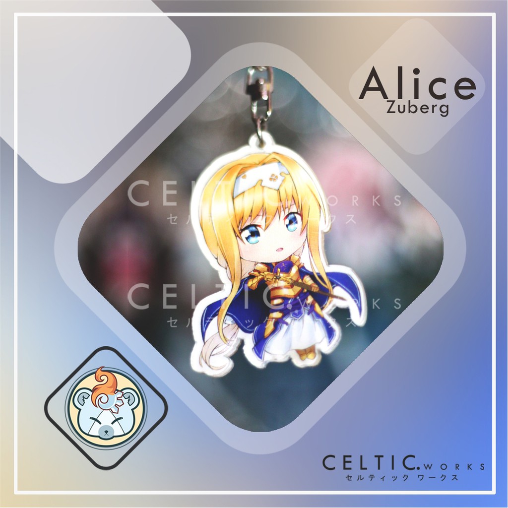 Gantungan Kunci Akrilik Anime Sword Art Online Alicization Fanart Celtic Works
