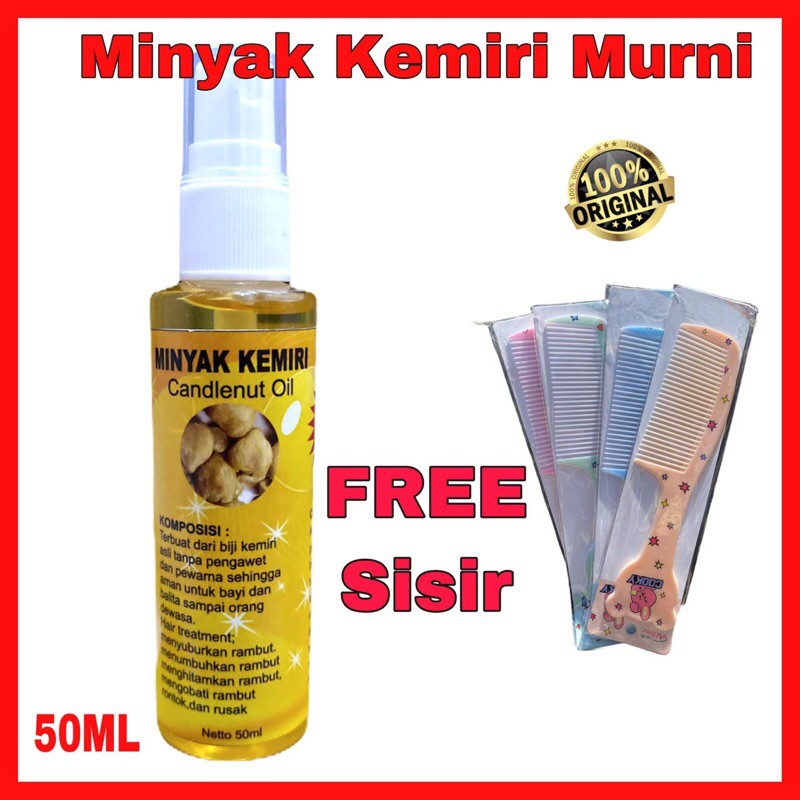 Minyak Kemiri Murni Isi 50ml Penumbuh Rambut Hair Serum Vitamin Rambut Penumbuh Alis Bulu Mata Shopee Indonesia