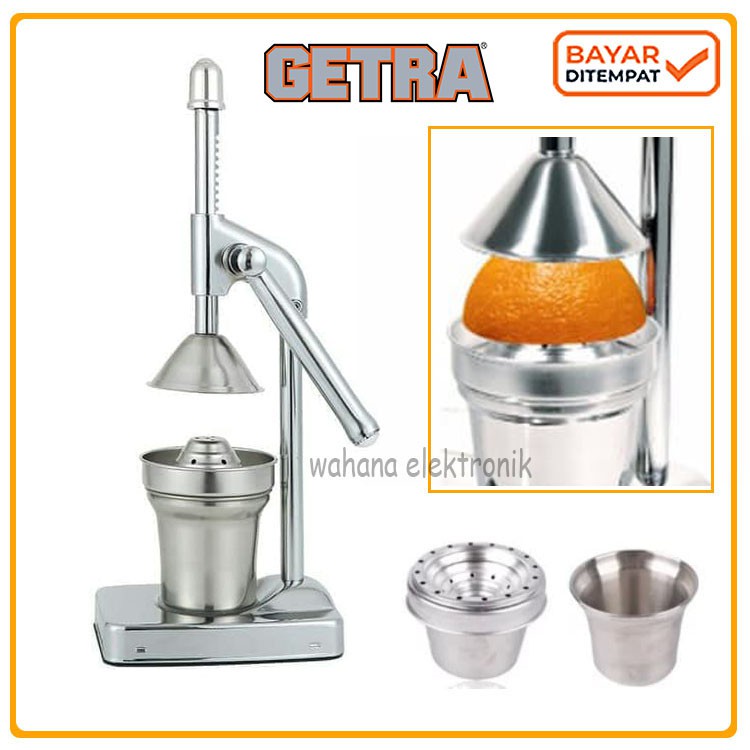 GETRA - KIMITSU Mesin Perasan Buah / Pemeras Jeruk / Lemon Hand Juicer Stainless Steel