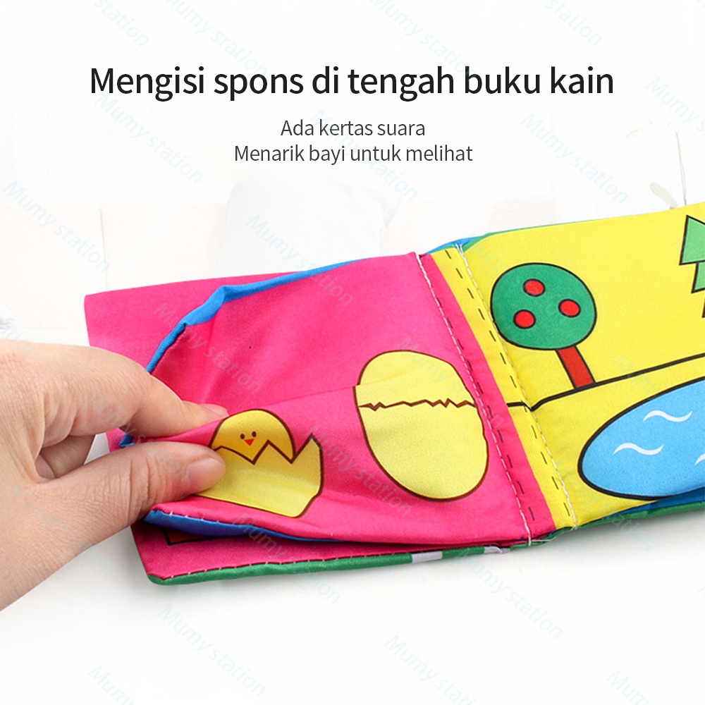 Mumystation Softbook / buku bantal bayi/ mainan bayi / buku bayi / soft book buku kain