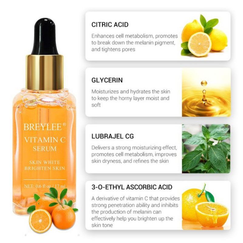 Breylee vitamin C serum wajah ori 100%