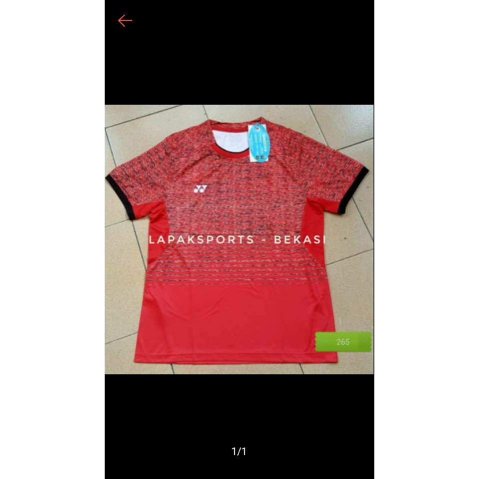Dijual kaos bulutangkis badminton yonex 79 merah Terlaris