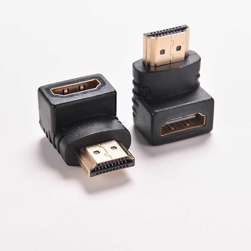 (Ele) Kabel Adapter Konektor Hdmi Male Ke Female Sudut Kanan 270 ° 90 Degrees 90 Derajat Untuk Tv