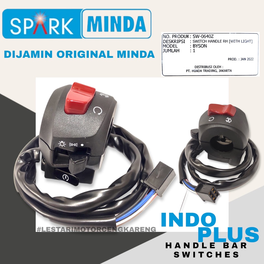 SAKLAR KANAN BYSON (ON/OFF LAMPU) MINDA ASLI OEM ORIGINAL SW-0640Z