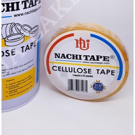 

Selotip / Isolasi / Cellotape Kaleng NACHI Bening 1 Inch x 72 Yards