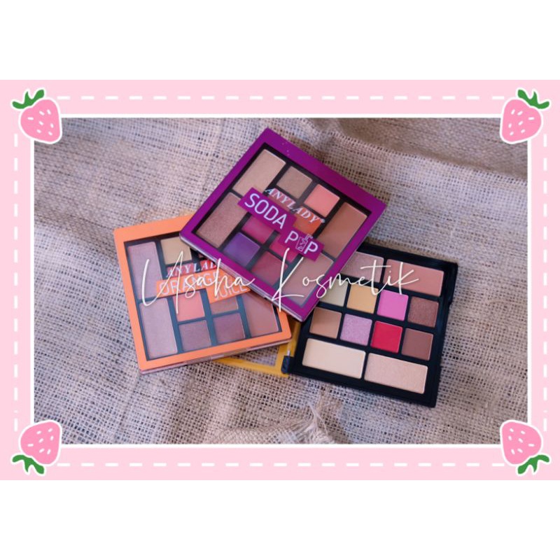 ECER!! EYESHADOW ANYLADY MAKE UP PALETTE 955 EYESHADOW +BLUSHER A8992B