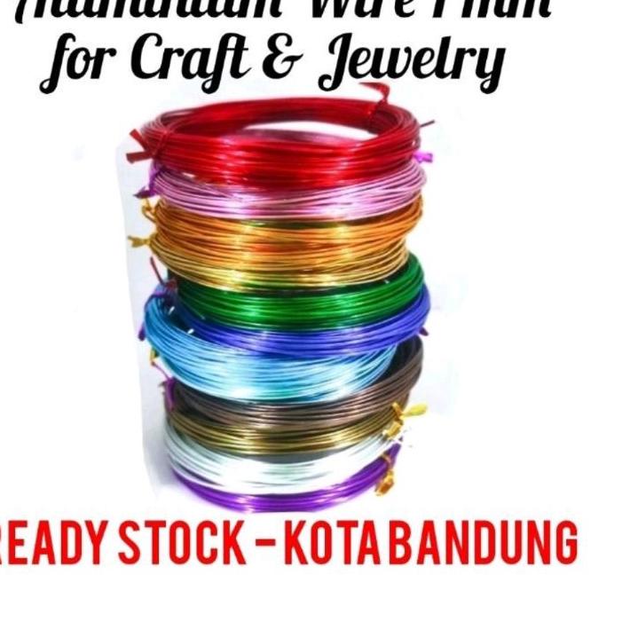 #murah Kawat Aluminium 1mm - Aluminium Wire - Kawat Warna  -  Kawat Craft - Kawat Bonsai Dijamin Ori