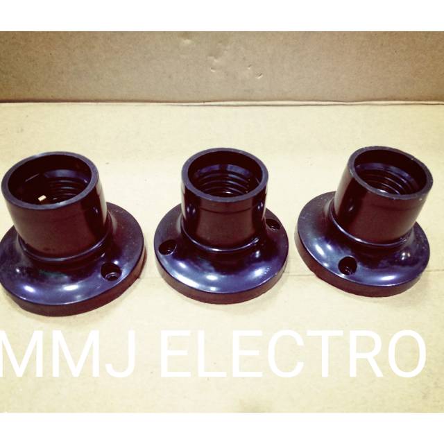 Fitting hitam broco/fitting plafon broco/fitting bulat hitam broco