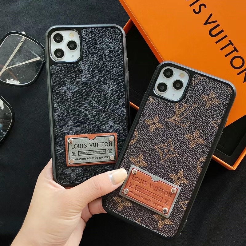 LV LEATHER HARD CASE IPHONE 7 Plus 7+ 8 8+ X Xs Xr XsMAX 11 11Pro 11ProMax 12 12Mini 12Pro 12ProMax