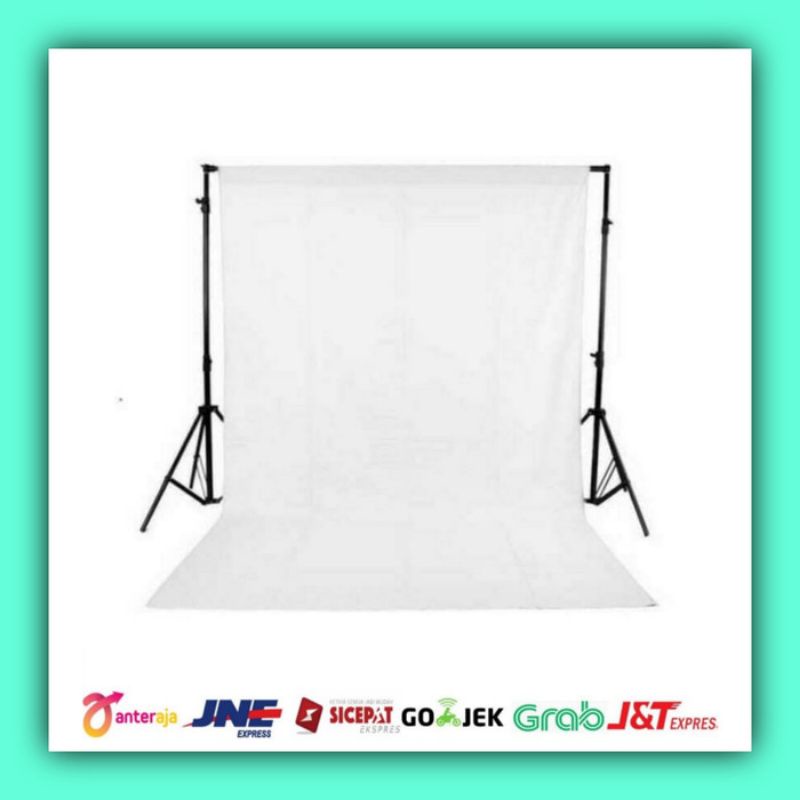 Background foto studio warna putih 3 X 6 meter