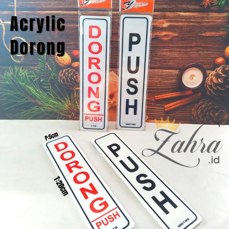 Jual Label Akrilik Dorong Push Tarik Geser Awas Kaca Ruang Tunggu Shopee Indonesia