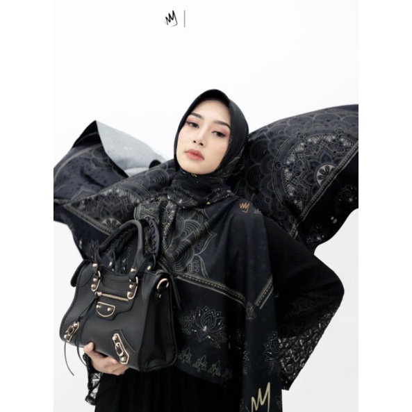 Scarves Kolibri'22 Krudung Segi Empat Hijab Premium Exclusive Bahan Voal Ultrashine Silk Kain Lembut