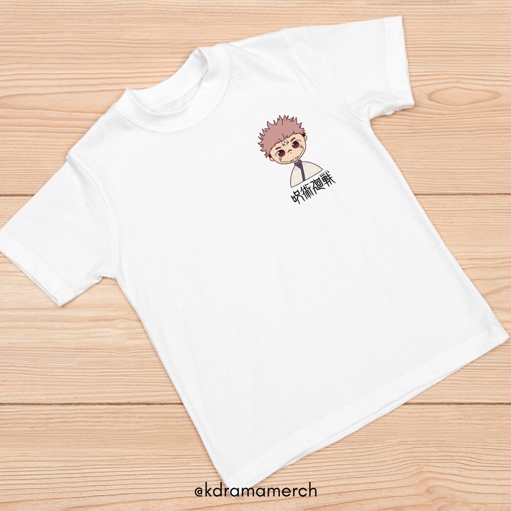 JUJUTSU KAISEN TSHIRT KAOS ANIME PUTIH / KAOS JJK / ANIME KIT / ANIME FANKIT / MANGA / KAOS COTTON /