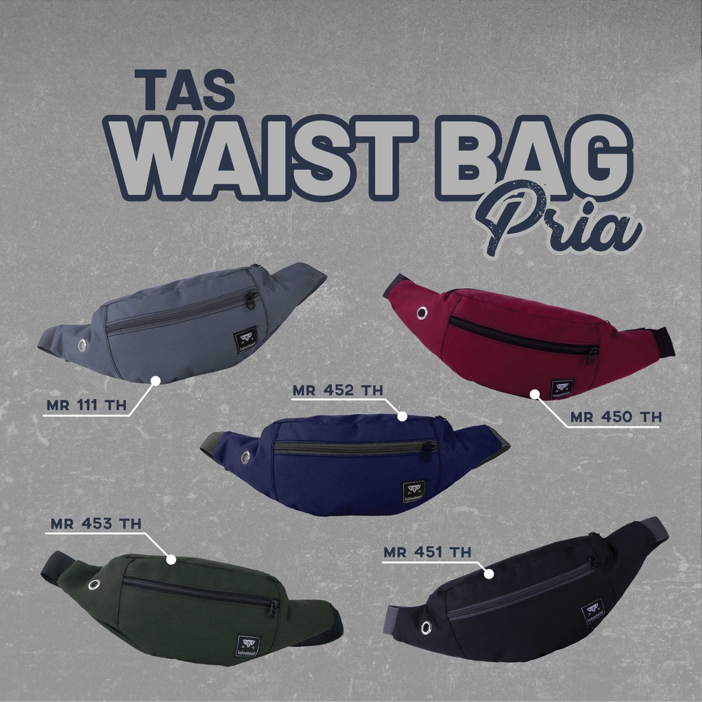 Toko Thabita Waistbag Simple Pria Multifungsi Tas Pinggang Totenhood Orignal Waist Bag