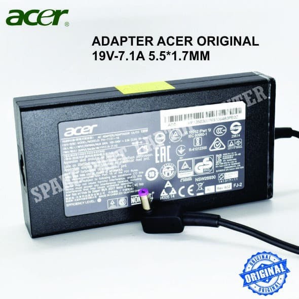ADAPTOR ACER ASPIRE NITRO VX5-591G VN7-593G VN7-793 VN7-793G NITRO 5 AN515-54 AN517-51 7 AN715-51