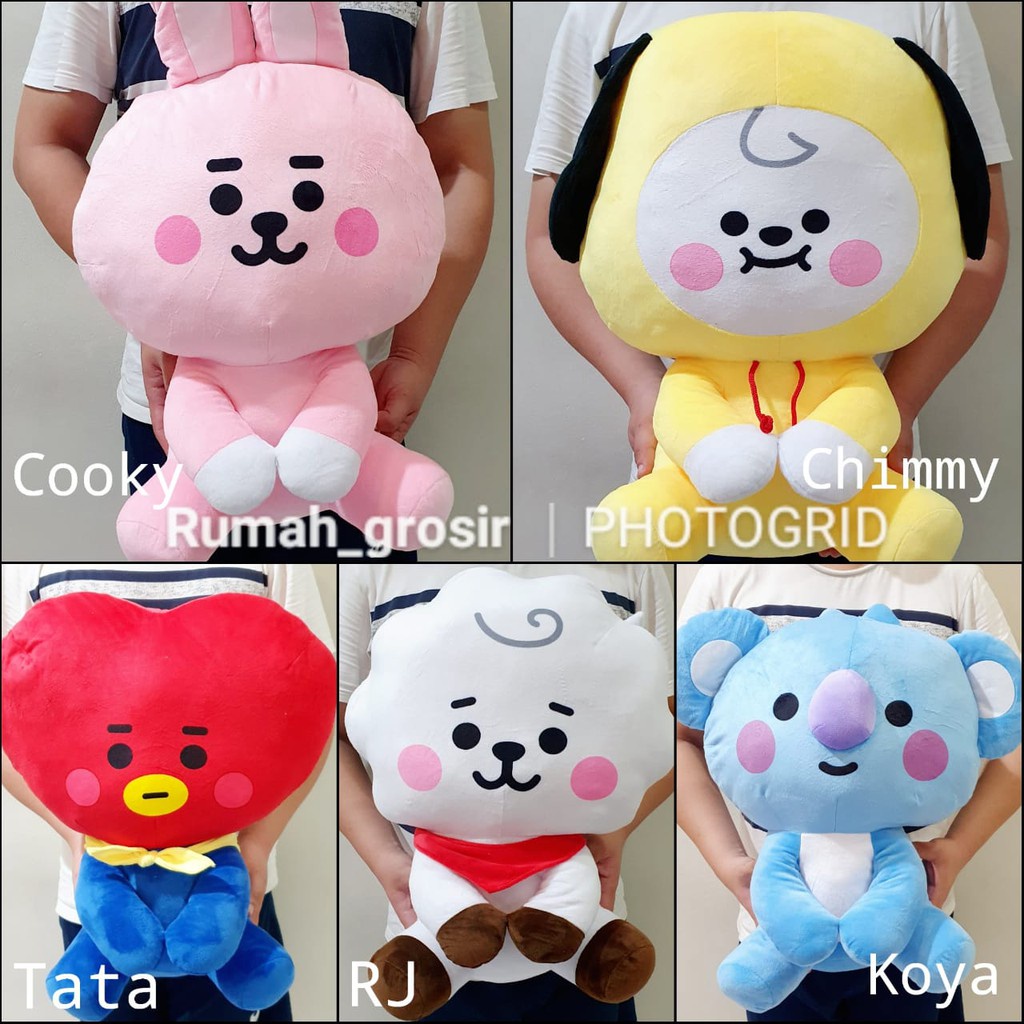 Boneka Cute Baby Sitting BT21 BTS Unofficial Ukuran Jumbo