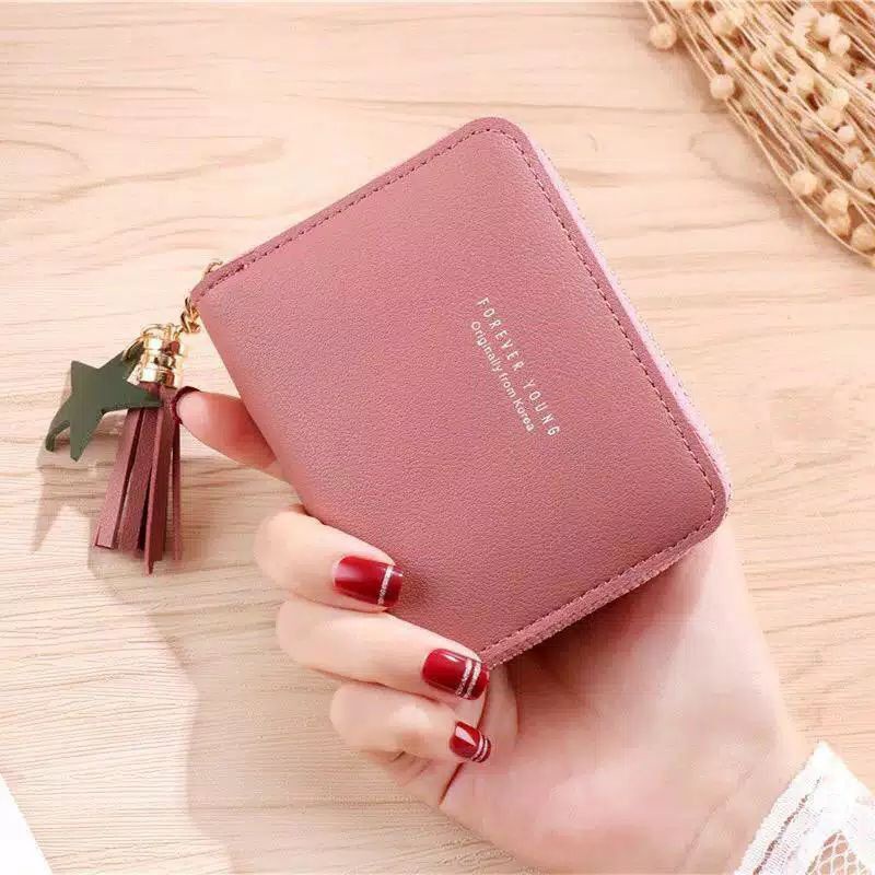 Medan Termurah KD46 Korean style Dompet reseleting trendy zahra wallet zipper mini import