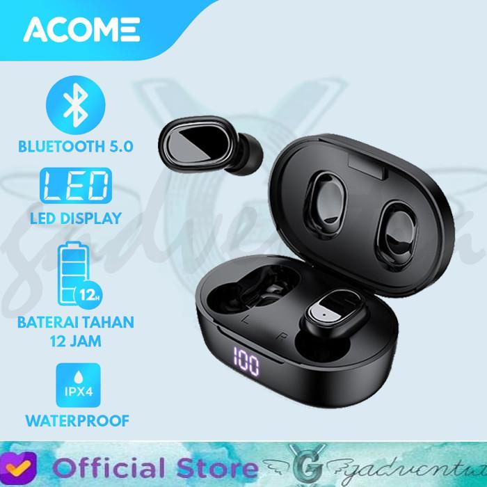Earphone | Acome T1 Airdots Smart Tws Earphone Led Display Headset Bluetooth 5.0