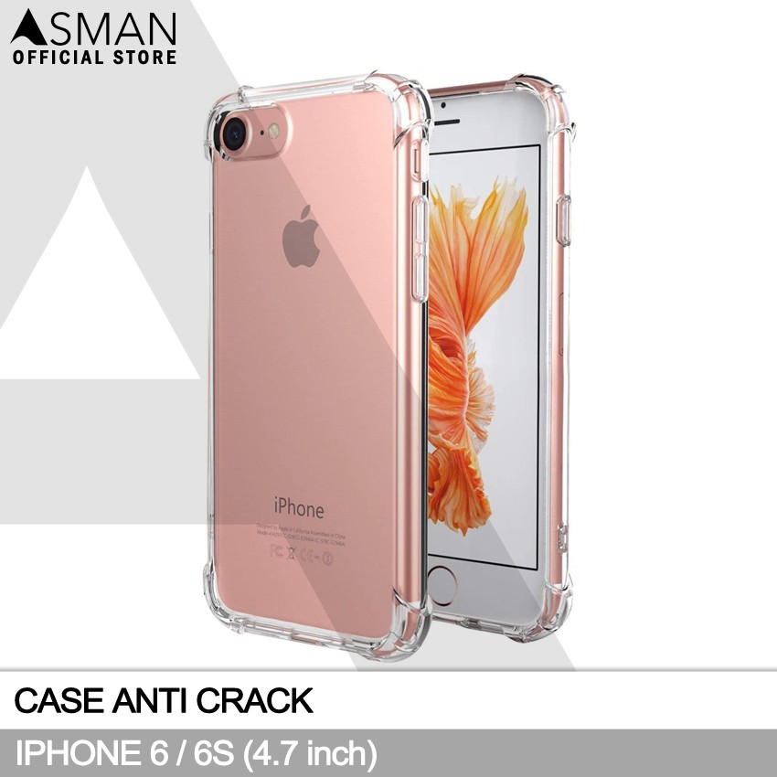 Anti Crack iPhone 6 / 6S (4.7&quot;) | Soft Case Anti Bentur - Clear