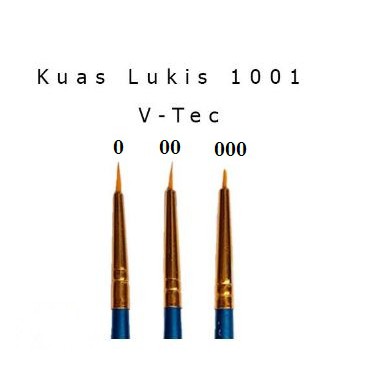 

Kuas Lukis V-Tec 1001 Artist Brush No. 0 00 000 / Kwas V-Tec Bulat 0 00 000 / Artist Brushes Satuan