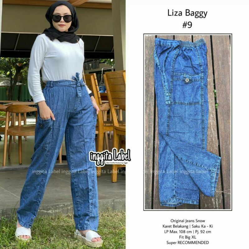 CELANA,JILBAB Bagy original jeans by inggit