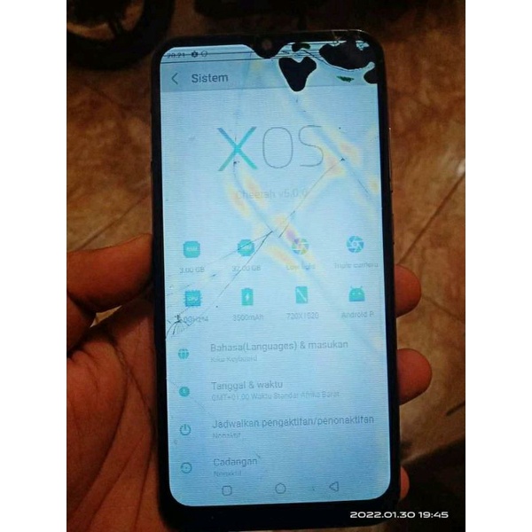 infinix smart 3 plus 3/32gb minus lcd dan backdor jelek
