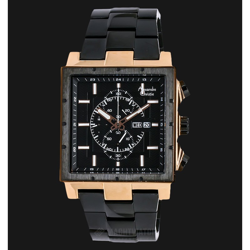 Alexandre Christie AC 6460 MC BBRBA Chronograph Black Dial Black Stainless Steel