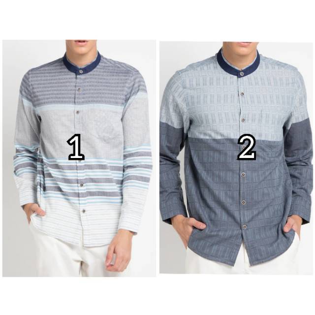 Kemeja koko pria Emba Classic baju motif original 41901