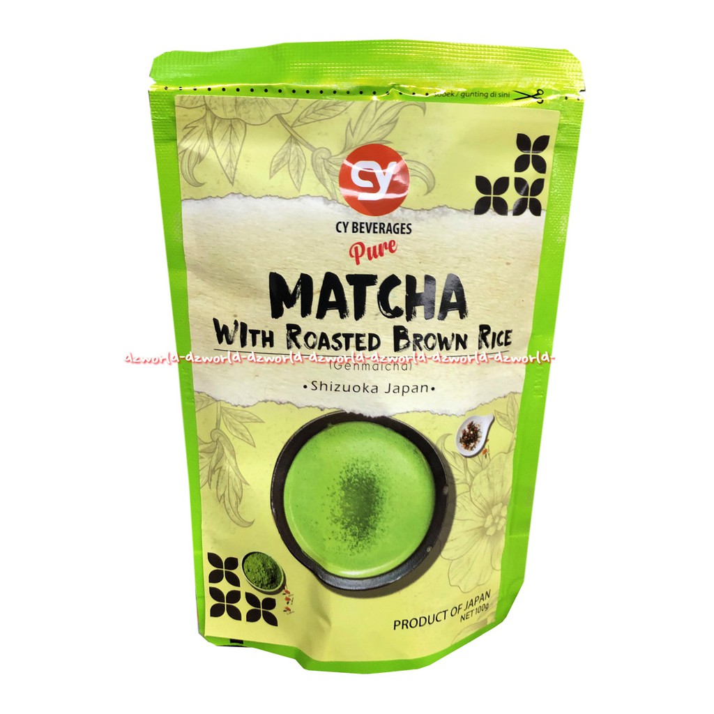 CY Pure Matcha With Roasted Brown Rice Shizuoka Japan 100gr