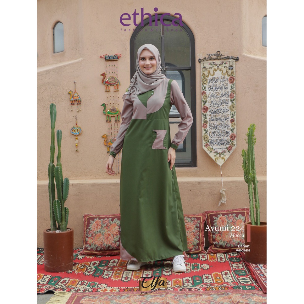 GAMIS TERBARU 2021 ETHICA AYUMI 224 MOCCA