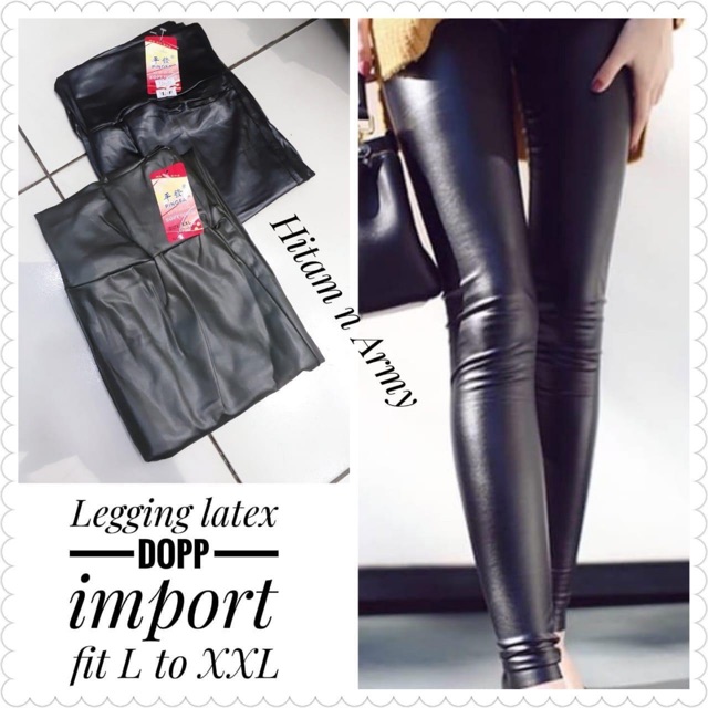 BEST SELLER LEGGING LATEX IMPORT &amp; LYCRA IMPORT / Legging Kulit