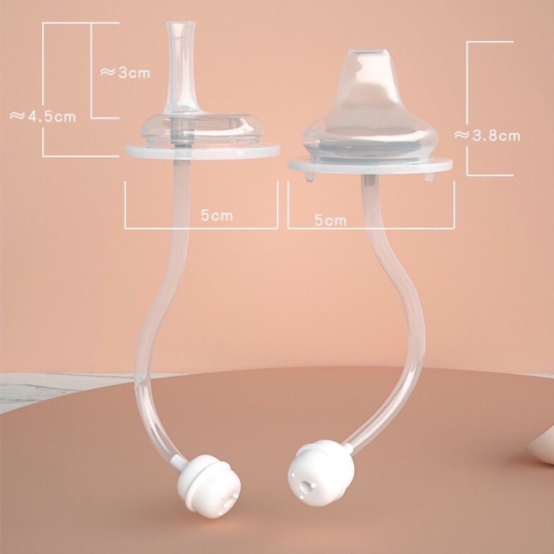 Dot Nipple Training Cup Sippy + Straw Cocok Untuk Pigeon Wide Neck Wideneck Leher Lebar