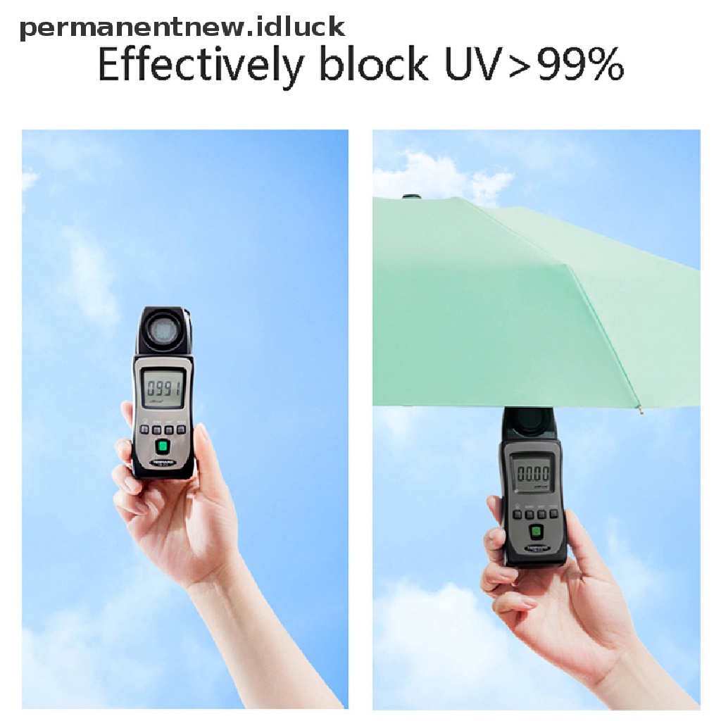 (luckypermanentnew) Payung Kapsul Mini Portable Proteksi Sinar Uv Untuk Wanita