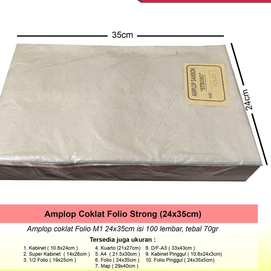 

㊌ Amplop Coklat Folio Ekonomis ↶