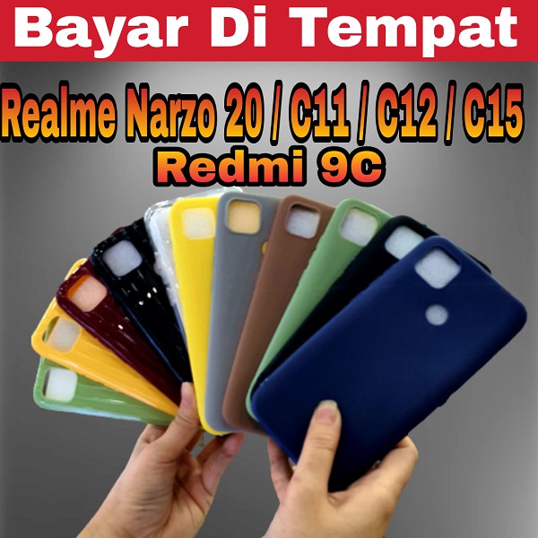 Softcase Aneka Warna REDMI 9C / Realme Narzo 20 / narzo 30A / C11 / C12 / C15 Kualitas Original