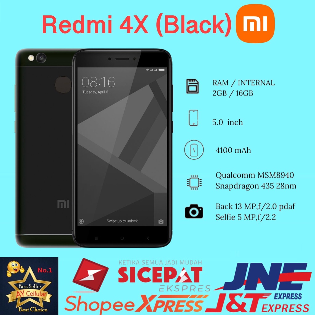 Xiaomi Redmi 4x Ram 2Gb Internal 16GB