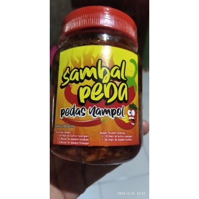 

Sambal peda pedas nampol