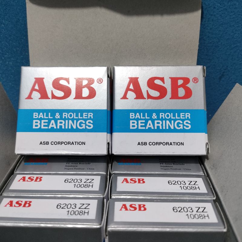 Kelahar Bearing Laher Lahar Bering 6203zz 6203 ASB kelahar Bearing 6203 Merk ASB Harga Per 10pcs