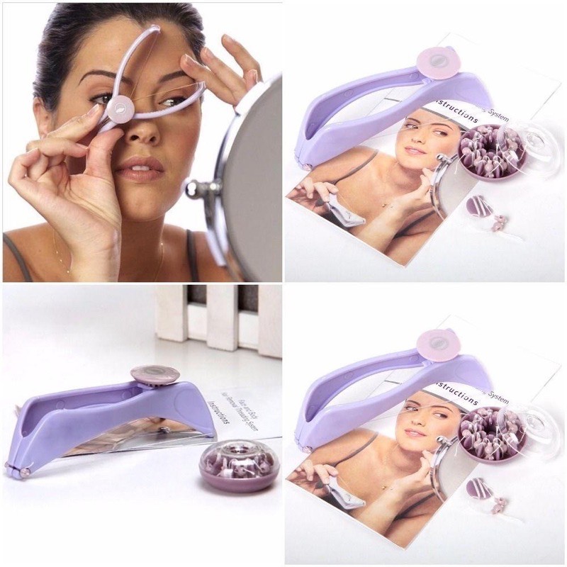 sildne facial hair threading and removal system