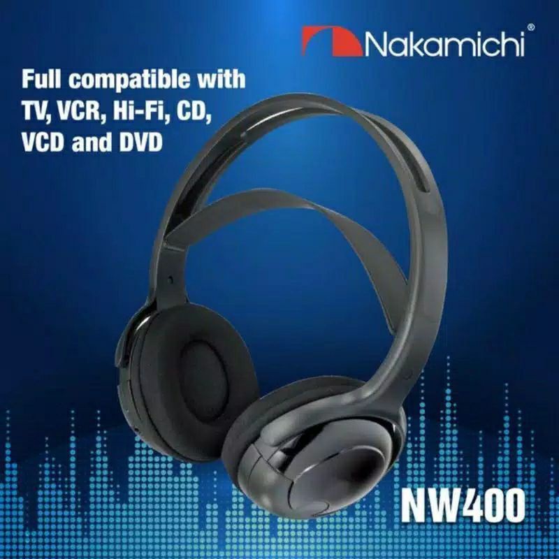 Nakamichi NW400 Headset Stereo Infrared Headphone NW 400 Original