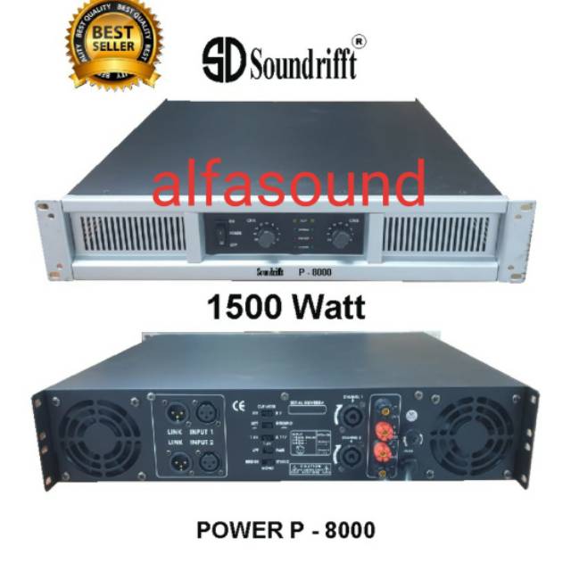 Power Aplifier Soundrifft P 8000 Original Ampli P8000