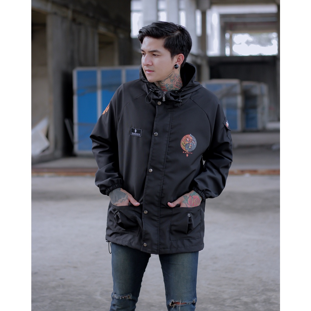 JAKET PRIA - JAKET PARASUT CASUAL SALVIO HEXIA - JAKET PARASUT PRIA - JAKET PRIA PARASUT - JAKET WP-Casual Parka Yinyang