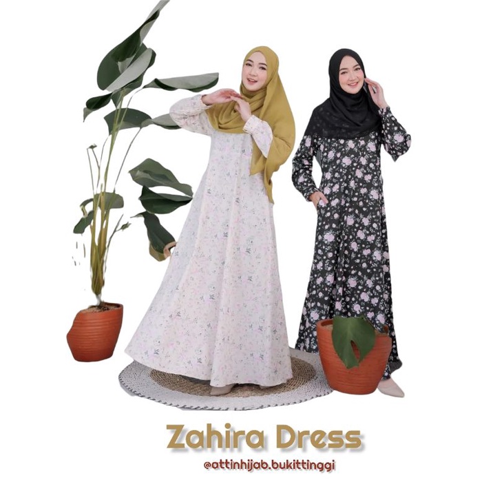 Zahira Dress by Attin/gamis/attin/gamis cantik/bhn katun/bukittinggi