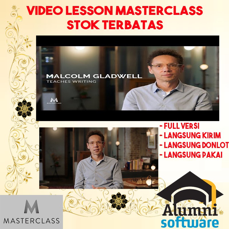 MasterClass Malcolm Gladwell - Writing VIDEO LIMITED EDITION