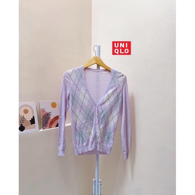 cardigan motif argyle