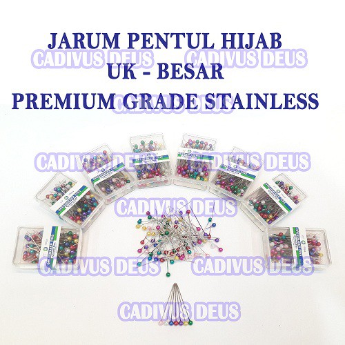 Jarum Pentul Stainless Premium Import Uk 1.5&quot; 1 Box isi 100Pcs