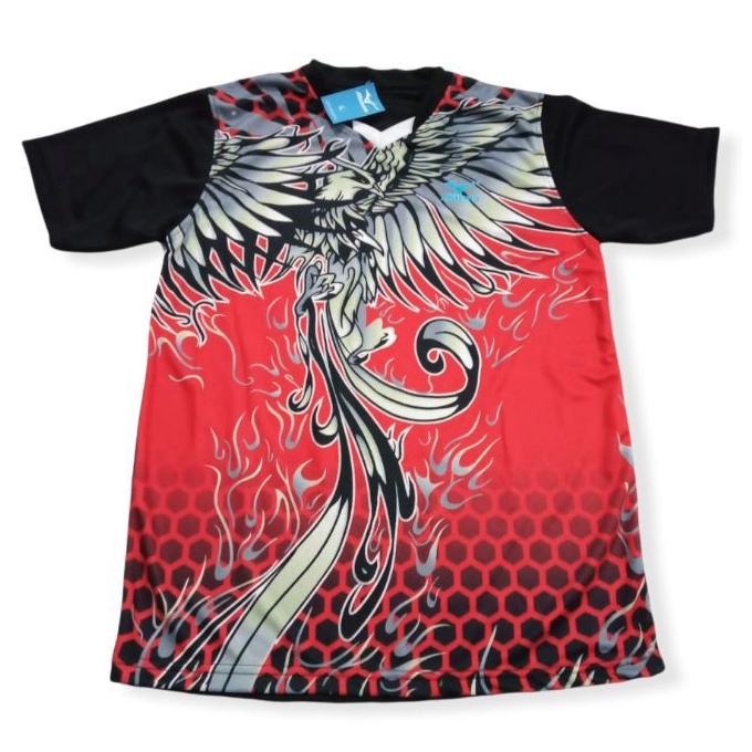 Kaos baju jersey voli voly motif elang naga burung terbang printing murah bisa cod
