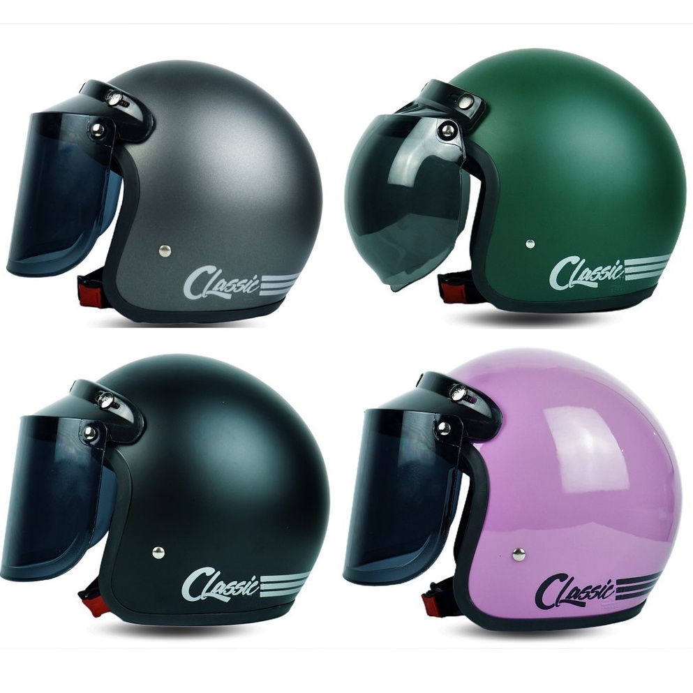 HELM BOGO RETRO DEWASA FULL LEHER UNTUK PRIA DAN WANITA DEWASA HELM MURAH KUALITAS PREMIUM KACA DATAR INJAK KACA CEMBUNG HITAM COD SNI KEKINIAN